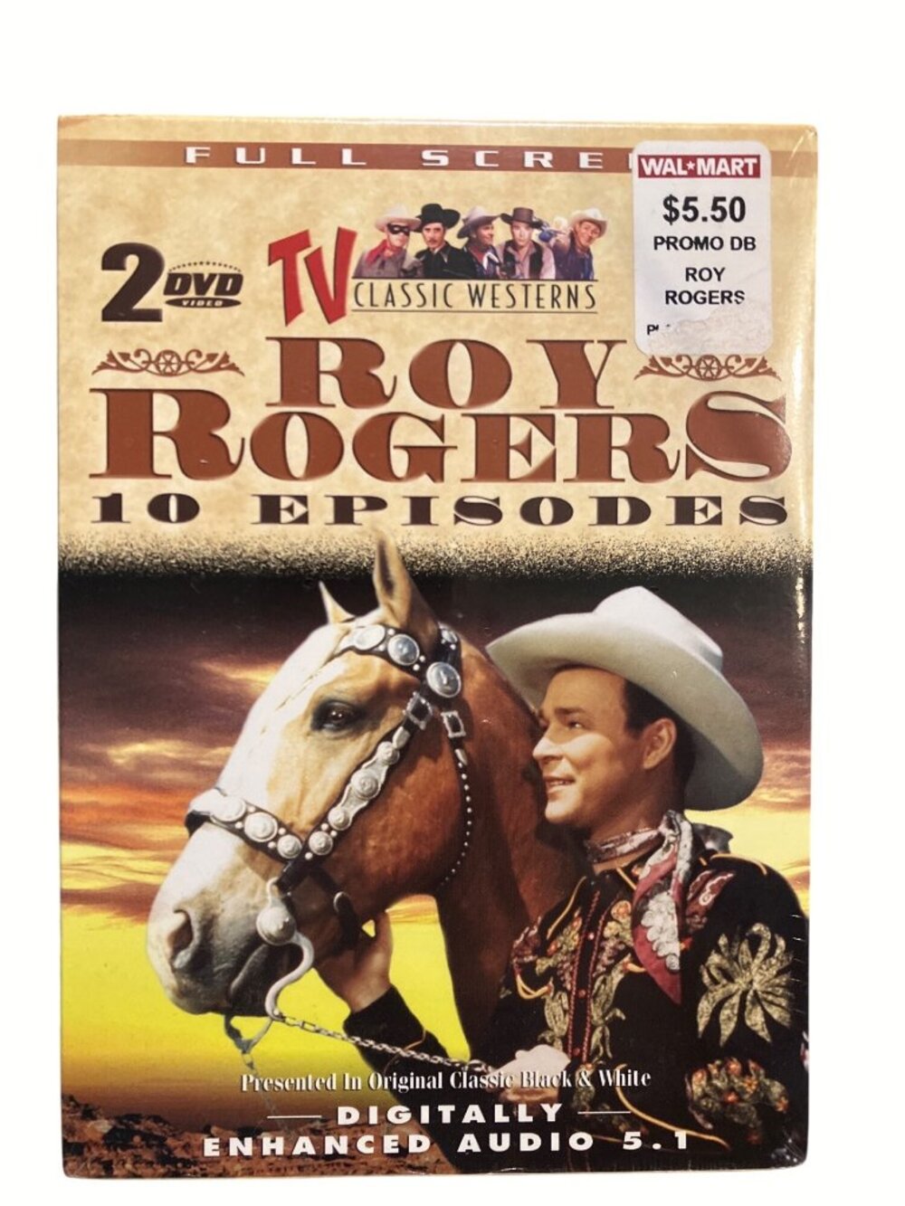 Roy Rogers 10 Episodes TV Classic Westerns 2-DVD Set Full Screen Platinum Editio